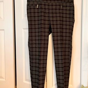 Soho Dark Black and Grey Checkered Pants